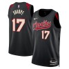Maillot Basket Homme Portland Trail Blazers Shaedon Sharpe 2023-24 Nike City Edition Noir Swingman